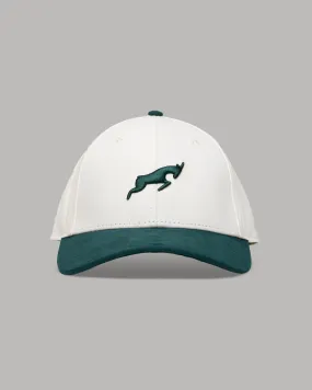 Canva Cream & Green Golf Hat