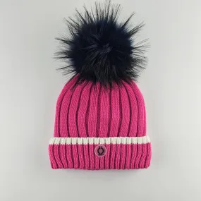 Fushia Stripe Tuque