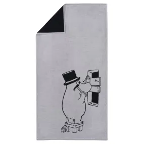 Moominpappa GOTS Bath Towel 70x140cm Grey - Moomin Arabia