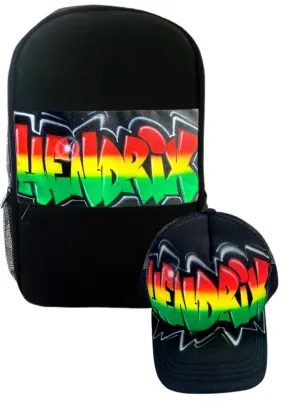 Rasta Kids Backpack and Cap Combo